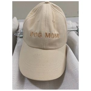 Lucy & Co “Dog Mom” Ivory Baseball Hat
